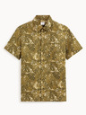 Celio Khaki pánska vzorovaná košeľa Celio Daprinti