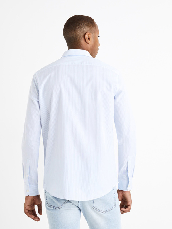 Celio Biela pánska košeľa Celio Varegumoti