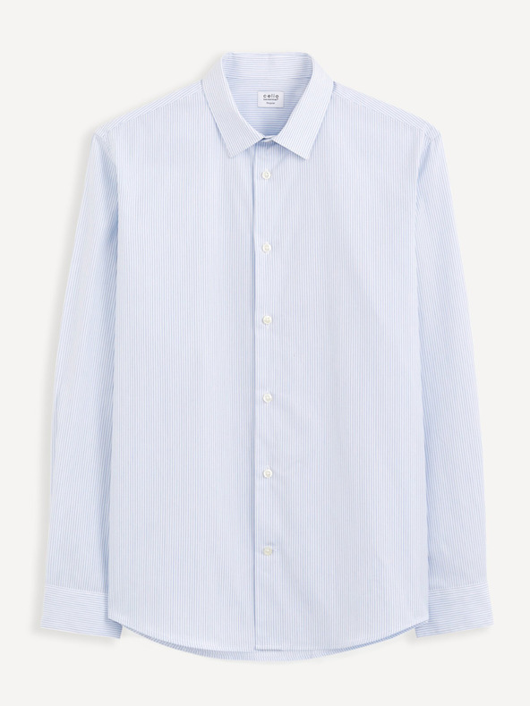 Celio Biela pánska košeľa Celio Varegumoti