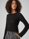 Vero Moda Čierny dámsky sveter Vero Moda Fabienne
