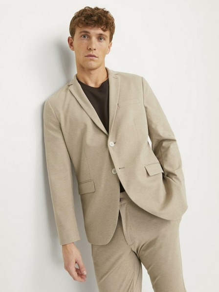 Jack & Jones Béžové pánske sako Jack & Jones