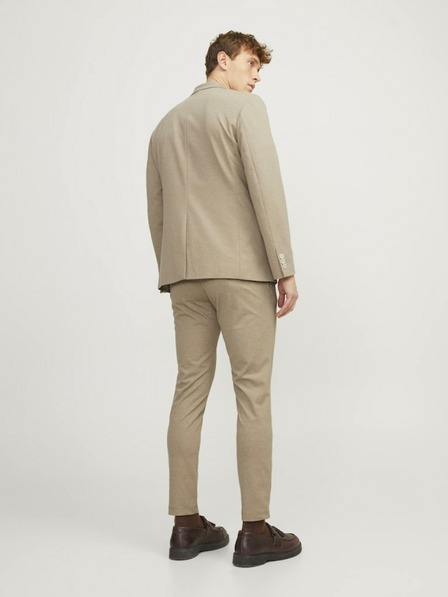Jack & Jones Béžové pánske sako Jack & Jones