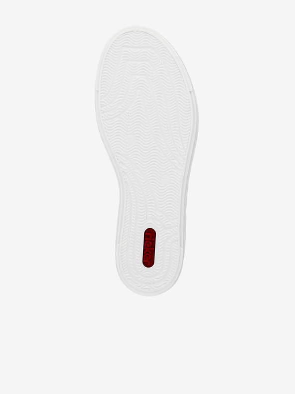 Rieker Biele dámske slip on tenisky Rieker