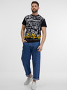 Versace Jeans Couture Pánska bielo-čierna vzorovaná košeľa Versace Jeans Couture