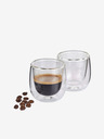 Cilio Sada dvojstenných pohárov na espresso 2 ks Verona Cilio