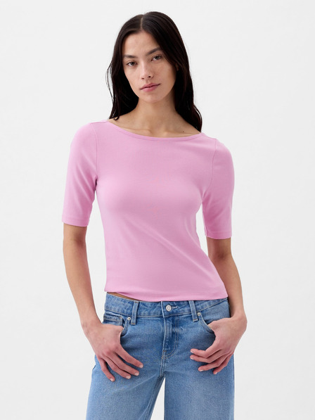 GAP Tričko s lodičkovým výstrihom crop GAP