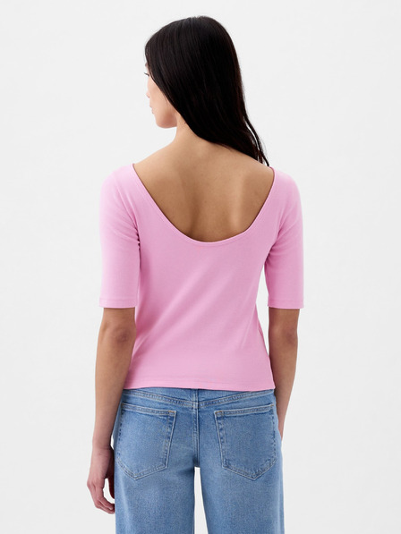 GAP Tričko s lodičkovým výstrihom crop GAP