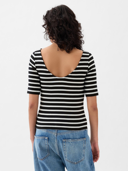GAP Tričko s lodičkovým výstrihom crop GAP