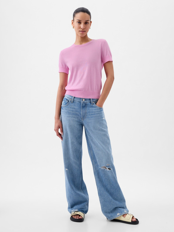 GAP Krátky crop sveter CashSoft GAP