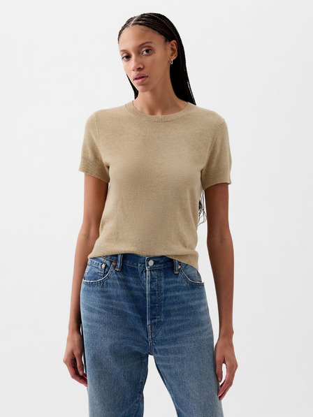 GAP Krátky crop sveter CashSoft GAP