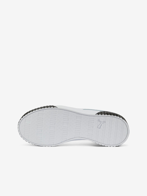 Puma Biele dámske kožené tenisky Puma Carina 2.0