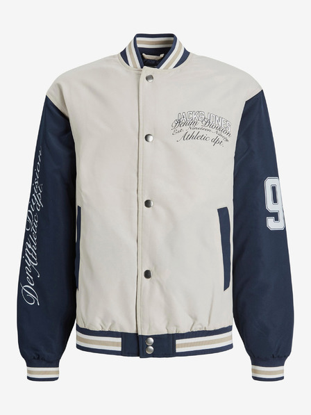 Jack & Jones Jack & Jones Athle modrá a krémová chlapčenská bombera