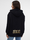 Armani Exchange Čierna dámska mikina s kapucňou Armani Exchange