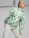 Puma Bielo-zelená dámska ľahká vzorovaná bunda Puma Blossom AOP Windbreaker