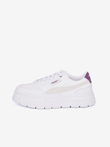 Puma Biele dámske tenisky na platforme Puma Mayze Stack Wns