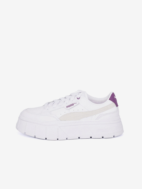Puma Biele dámske tenisky na platforme Puma Mayze Stack Wns