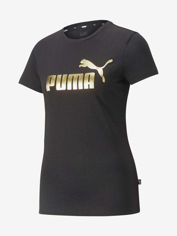 Puma Čierne dámske tričko s potlačou Puma