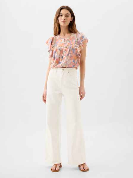 GAP Džínsy Wide Leg High Rise GAP