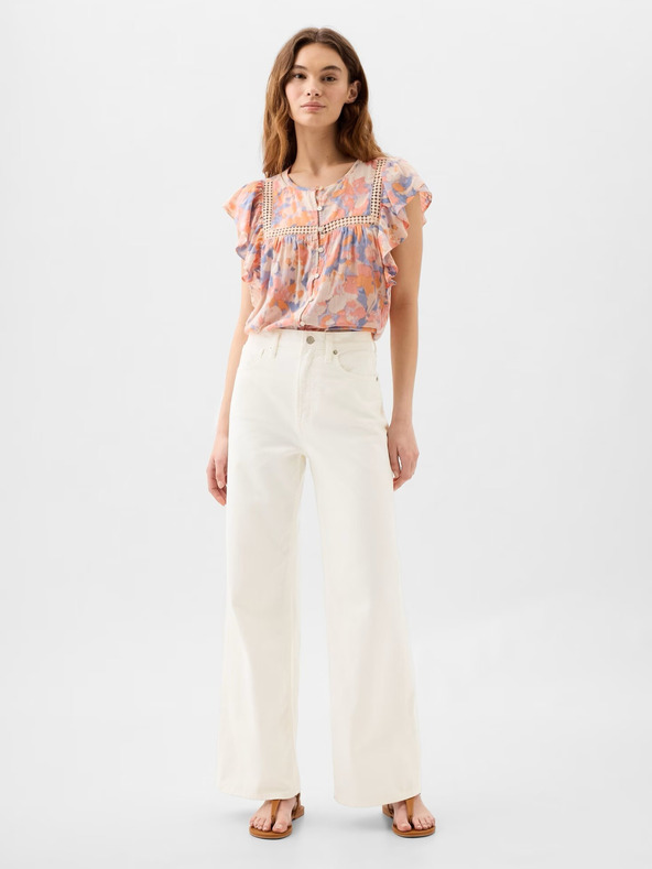 GAP Džínsy Wide Leg High Rise GAP