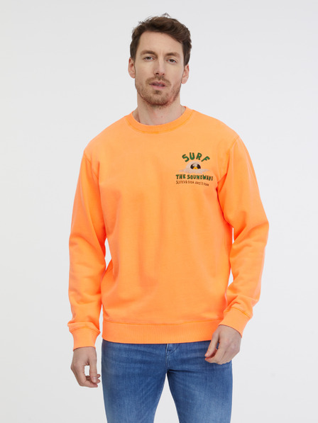 Scotch & Soda Oranžová pánska mikina Scotch & Soda
