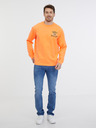 Scotch & Soda Oranžová pánska mikina Scotch & Soda
