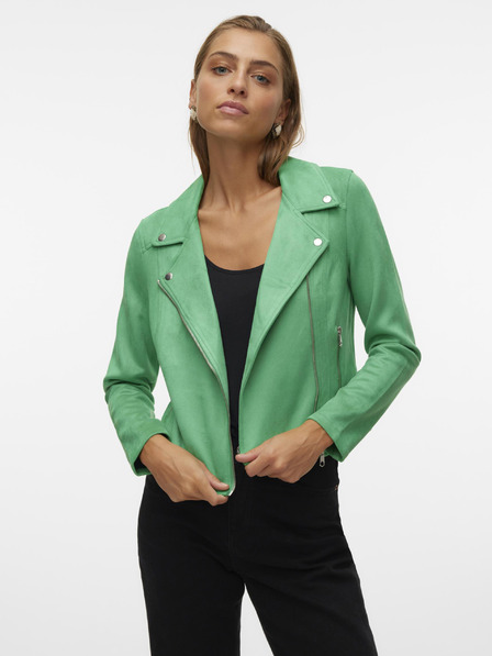 Vero Moda Zelená semišová bunda pre ženy Vero Moda Jose