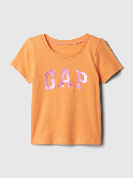 GAP Baby tričko s metalickým logom GAP