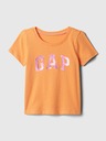 GAP Baby tričko s metalickým logom GAP