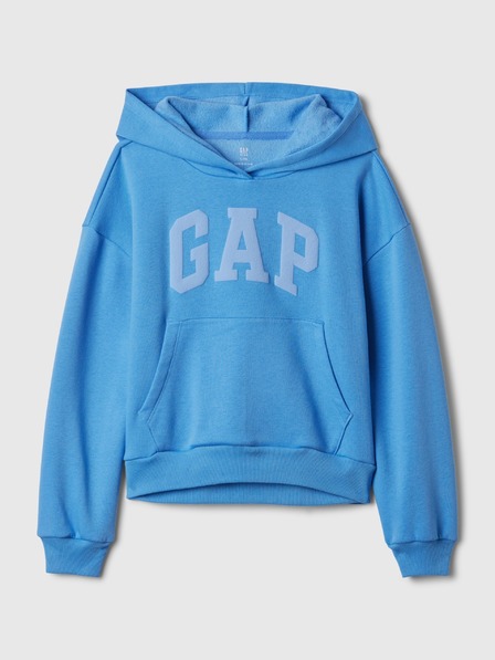 GAP Detská mikina s logom a fleece GAP