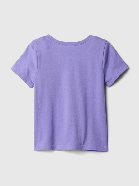 GAP Baby tričko s metalickým logom GAP