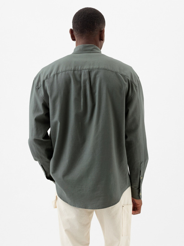 GAP Košeľa oxford logo oversize GAP