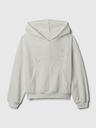 GAP Detská mikina s logom a fleece GAP