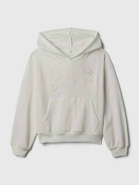 GAP Detská mikina s logom a fleece GAP