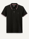 Celio Čierna pánska polokošeľa Celio Necetwo