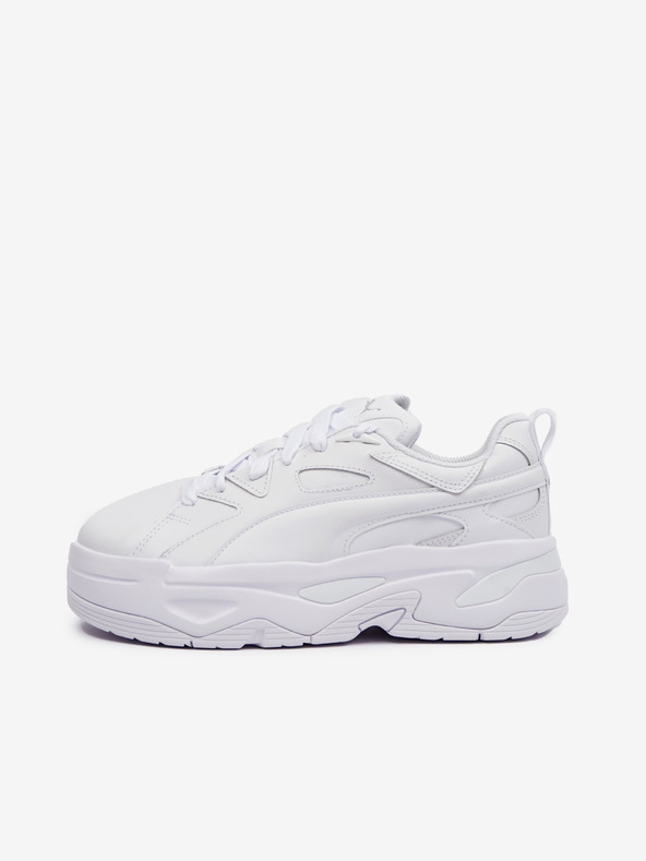 Puma Biele dámske tenisky s koženými detailmi Puma BLSTR Dresscode Wns