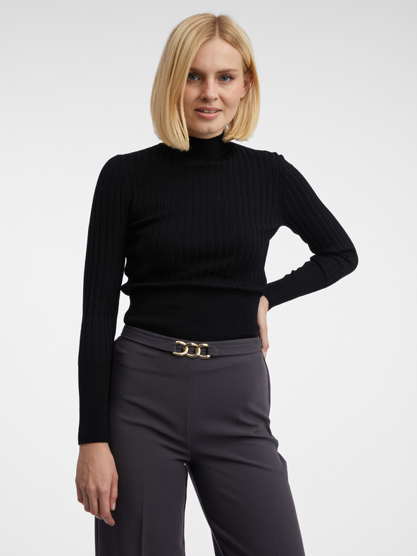 Orsay Tmavosivé dámske nohavice ORSAY