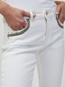 Orsay Biele skrátené skinny fit džínsy ORSAY