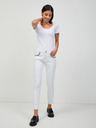 Orsay Biele skrátené skinny fit džínsy ORSAY