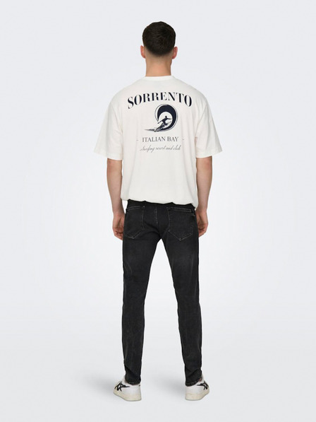ONLY & SONS Čierne pánske skinny fit džínsy ONLY & SONS Warp