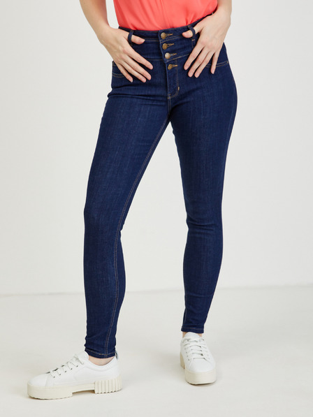 Orsay Tmavomodré dámske skinny fit džínsy ORSAY