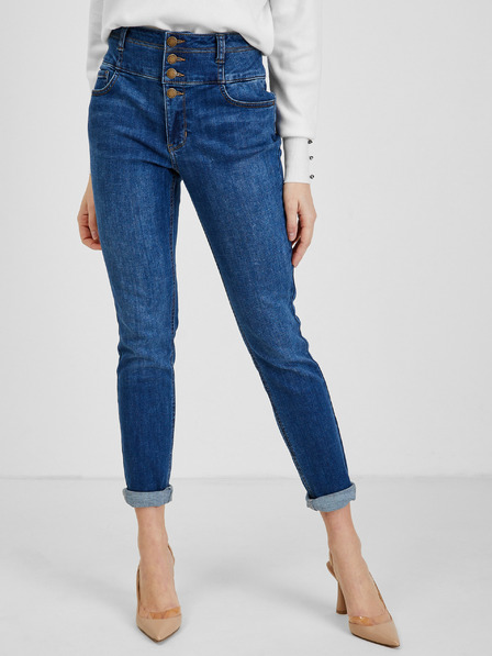 Orsay Tmavomodré dámske skinny fit džínsy ORSAY