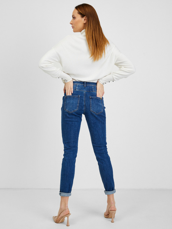 Orsay Tmavomodré dámske džínsy skinny fit ORSAY