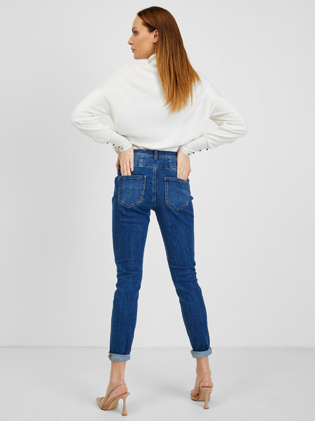 Orsay Tmavomodré dámske skinny fit džínsy ORSAY
