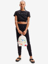 Desigual Biely dámsky kvetovaný batoh Desigual Liquidflower Mombasa Mini