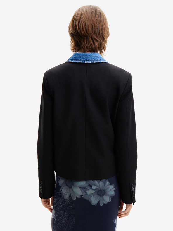 Desigual Čierno-modrá dámska džínsová bunda Desigual Wheeler