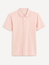Celio Svetloružové pánske základné polo tričko Celio Teone