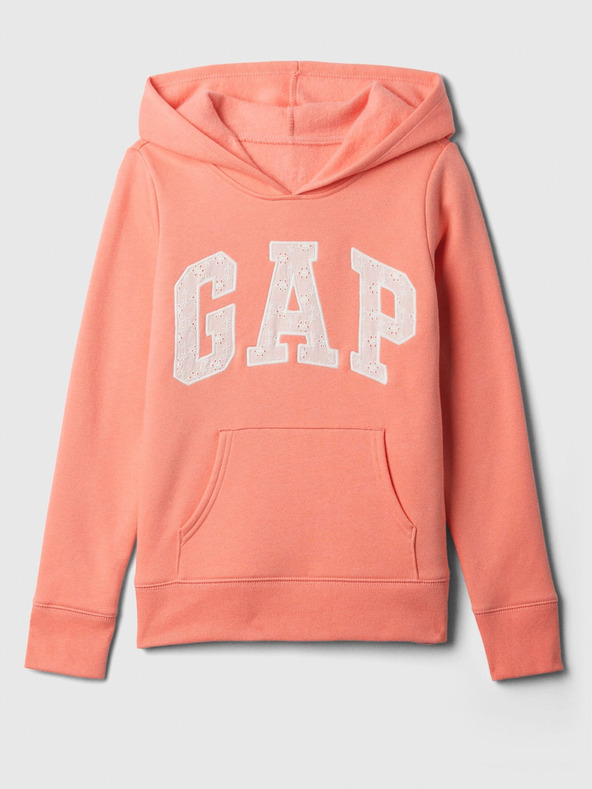 GAP Detská mikina s logom a fleece GAP