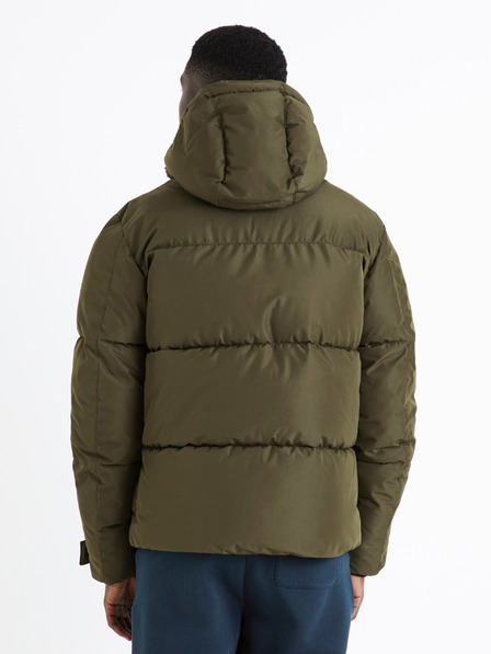 Celio Khaki pánska prešívaná zimná bunda Celio CUNOTTE