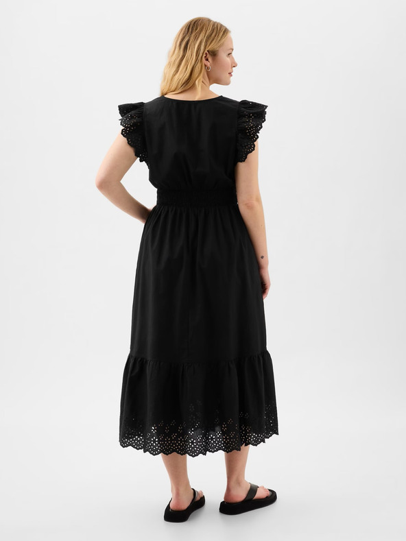 GAP Čipkové midi šaty GAP