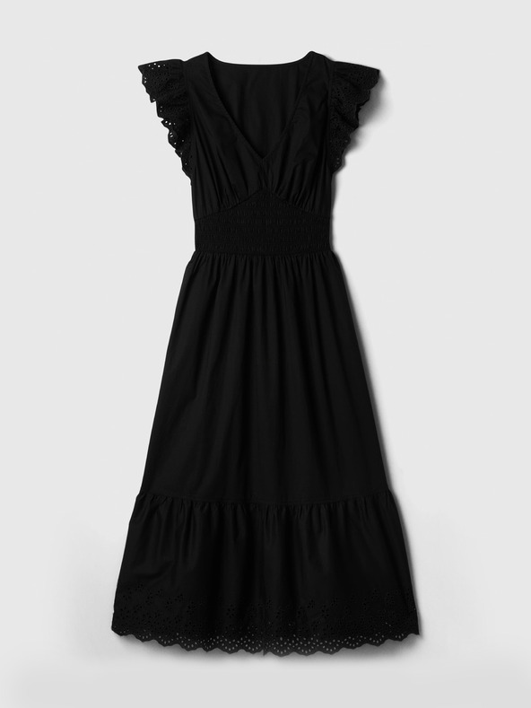 GAP Čipkové midi šaty GAP